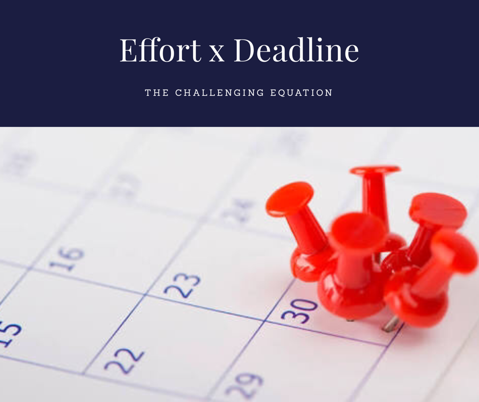 How to address the effort vs deadline issue?